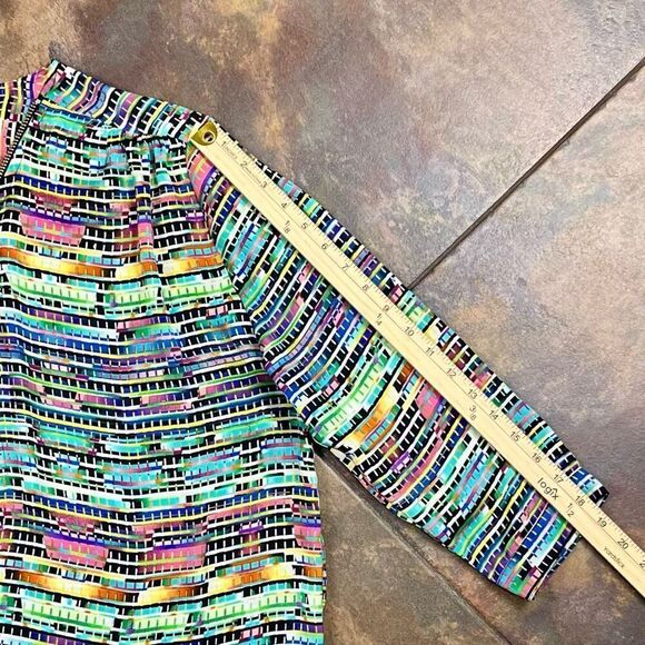 Lior Paris Multicolored Zip Collar 3/4 Sleeves XL - Picture 5 of 9